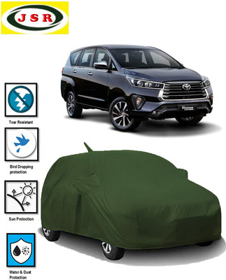 J S R Car Cover For Toyota Innova Crysta (With Mirror Pockets)(Green)