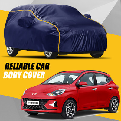 KULTEX Car Cover For Hyundai Grand i10 Nios (With Mirror Pockets)(Multicolor)