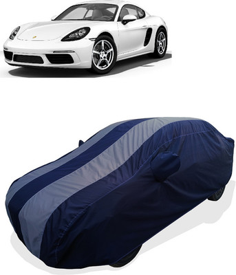 Coxtor Car Cover For Porsche 718 Cayman Petrol (With Mirror Pockets)(Grey)