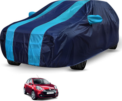 Auto Hub Car Cover For Renault Pulse (Without Mirror Pockets)(Black, Blue)