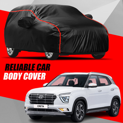 AXLOZ Car Cover For Hyundai Creta (With Mirror Pockets)(Multicolor)