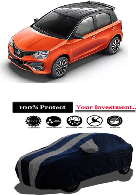 Amexride Car Cover For Toyota Etios Liva VX Limited Edition Petrol (With Mirror Pockets)(Grey)
