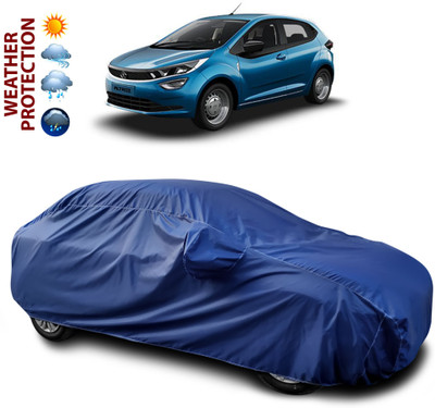 GOSHIV-car and bike accessories Car Cover For Tata Altroz EV (With Mirror Pockets)(Blue)