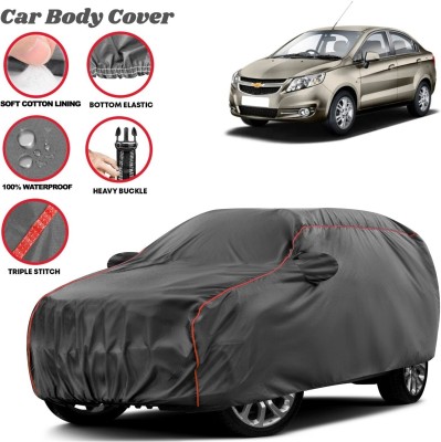 Grizzly Car Cover For Chevrolet Sail, Sail 1.2 Base, Sail 1.2 LS, Sail 1.2 LS ABS, Sail 1.2 LT ABS, Sail 1.3 Base, Sail 1.3 LS, Sail 1.3 LS ABS, Sail 1.3 LT ABS, Sail 1.3TCDi, Sail 1.3TCDi LS, Sail 1.3TCDi LS ABS, Sail 1.3TCDi LT ABS, Sail EX (With Mirror Pockets)(Grey, Red, For 2011, 2012, 2013, 20