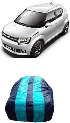 ATBROTHERS Car Cover For Maruti Suzuki Ignis 1.2 AMT Alpha Petrol (Without Mirror Pockets)(Blue, Multicolor)