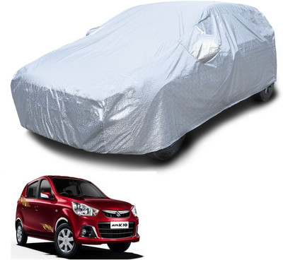 Euro Care Car Cover For Maruti Suzuki Alto K10 (With Mirror Pockets)(Silver)