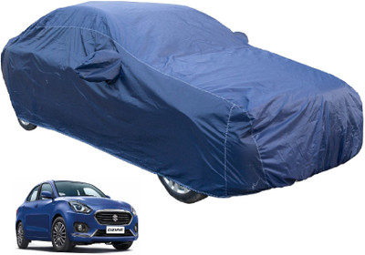 MOCKHE Car Cover For Maruti Suzuki Swift Dzire (With Mirror Pockets)(Blue)