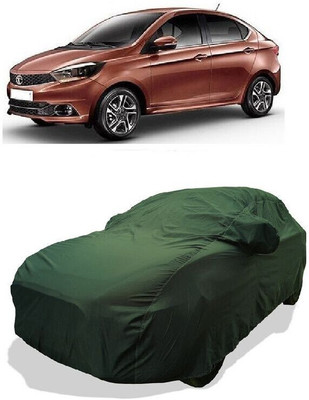 QLAX Car Cover For Maruti Tigor 1.05 Revotorq XM (With Mirror Pockets)(Green)