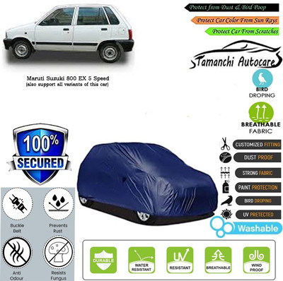 Tamanchi Autocare Car Cover For Maruti Suzuki 800 EX 5 Speed(Blue)