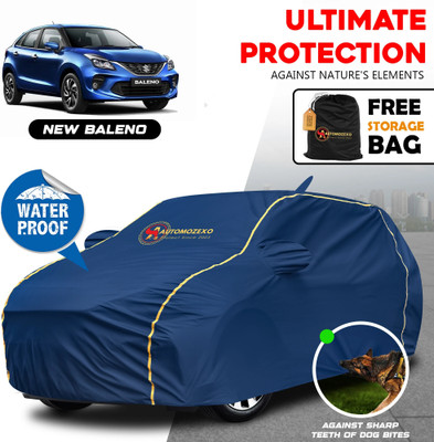 AUTOMOZEXO Car Cover For Maruti Baleno, Baleno 1.2 Alpha, Baleno 1.2 Delta, Baleno 1.3 Sigma, Baleno Vxi (With Mirror Pockets)(Blue)