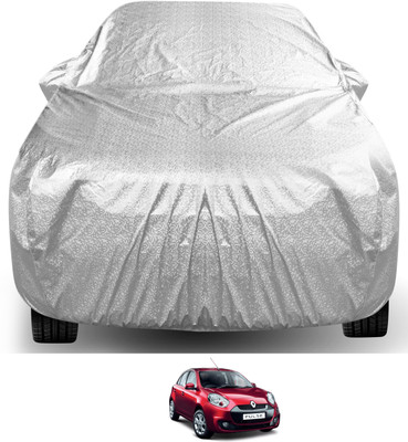 Auto Hub Car Cover For Renault Pulse (With Mirror Pockets)(Silver)