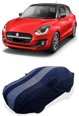 QLAX Car Cover For Maruti Swift AMT ZXI (With Mirror Pockets)(Grey)