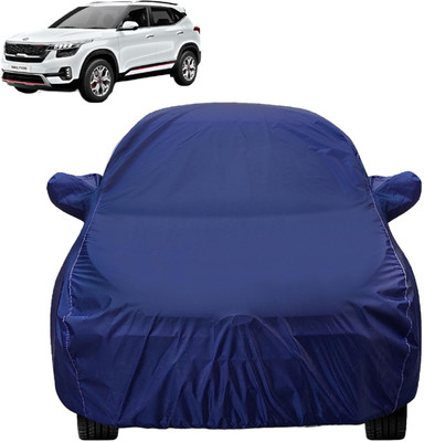 MOCKHE Car Cover For Kia SELTOS (With Mirror Pockets)(Blue)