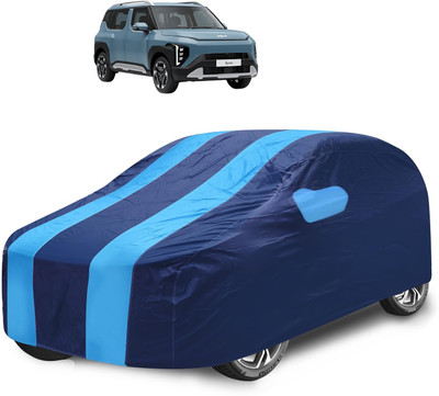 Caronix Car Cover For Kia Universal For Car (With Mirror Pockets)(Blue)