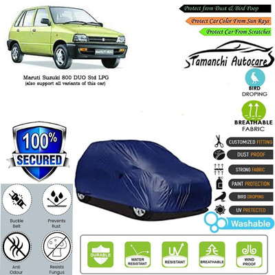 Tamanchi Autocare Car Cover For Maruti Suzuki 800 DUO Std LPG(Blue)