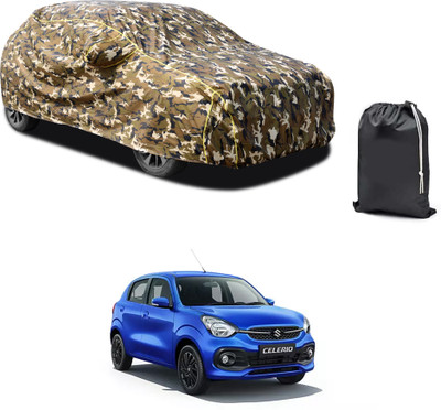 PAGORA Car Cover For Maruti Suzuki Celerio (With Mirror Pockets)(Yellow, For 2019, 2020, 2021, 2022, 2023 Models)