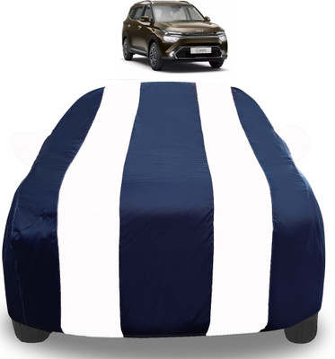 Auto Hub Car Cover For Kia Carens (With Mirror Pockets)(White)