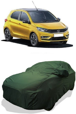 QLAX Car Cover For Maruti Tiago (With Mirror Pockets)(Green)