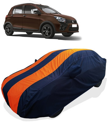 Coxtor Car Cover For Maruti Suzuki CelerioX AMT ZXI Option (With Mirror Pockets)(Orange)