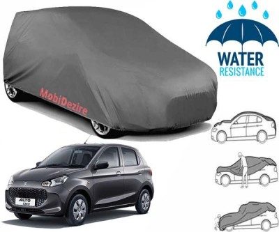 Mobidezire Car Cover For Maruti Suzuki Alto K10 LX (Without Mirror Pockets)(Grey, For 2005, 2010, 2015, 2020, 2022 Models)