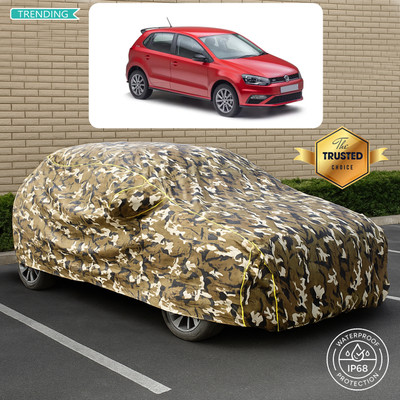 PAGORA Car Cover For Volkswagen Cross Polo 1.5 TDI (With Mirror Pockets)(Yellow, Multicolor)
