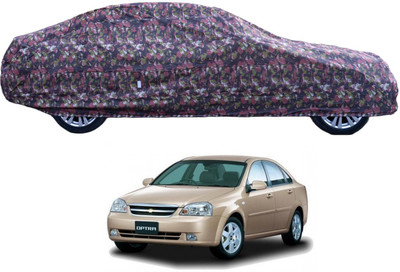 Auto Hub Car Cover For Chevrolet Optra (With Mirror Pockets)(Green)