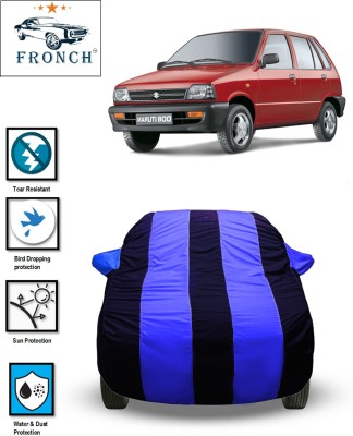FRONCH Car Cover For Maruti Suzuki, Maruti 800, 800 AC BSII, 800 DX, 800 EX, 800 Std (With Mirror Pockets)(Blue)