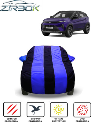 ZIRBOK Car Cover For Tata Nexon (With Mirror Pockets)(Blue)