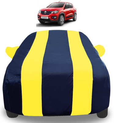 Auto Hub Car Cover For Renault Kwid (With Mirror Pockets)(Yellow)