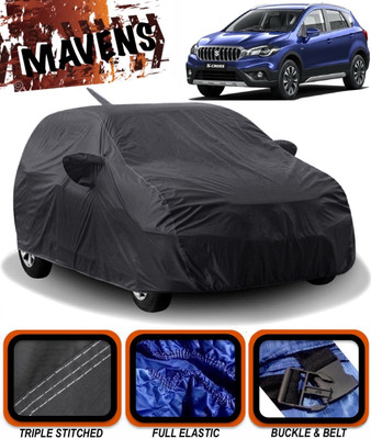 MAVENS Car Cover For Maruti Suzuki S-Cross (With Mirror Pockets)(Black)
