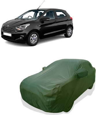 Tricway Car Cover For Ford Figo 1.5D Base MT (With Mirror Pockets)(Green)