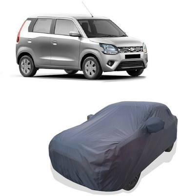 Tricway Car Cover For Maruti Wagon R ZXI AMT 1.2 Petrol (With Mirror Pockets)(Grey)