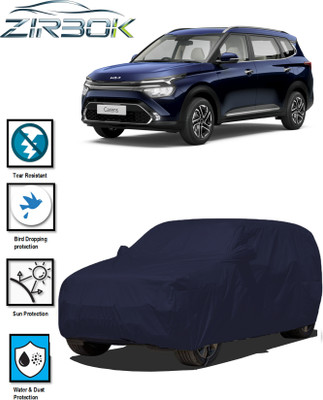ZIRBOK Car Cover For Kia Carens (With Mirror Pockets)(Blue)