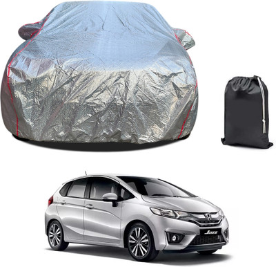 PAGORA Car Cover For Honda Jazz (With Mirror Pockets)(Silver, For 2019, 2020, 2021, 2022, 2023 Models)