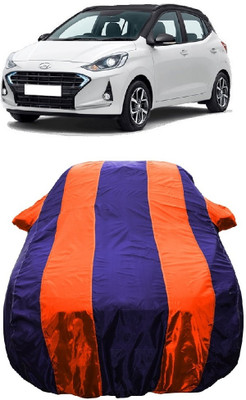 Wegather Car Cover For Hyundai Grand i10 Nios Era Petrol (With Mirror Pockets)(Orange)
