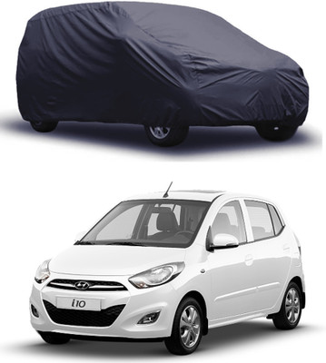 ROYAL AUTO MART Car Cover For Hyundai i10 (Without Mirror Pockets)(Grey)