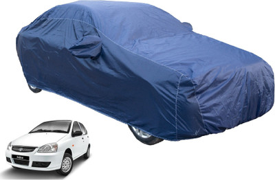 Auto Hub Car Cover For Tata Indica (With Mirror Pockets)(Blue)
