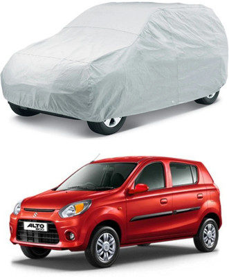 HMS Car Cover For Maruti Suzuki Alto 800 (Without Mirror Pockets)(Silver, For 2015, 2016, 2017, 2018 Models)