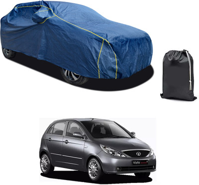 PAGORA Car Cover For Tata Indica Vista (With Mirror Pockets)(Blue)