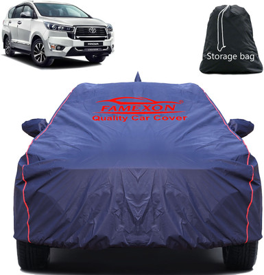FAMEXON Car Cover For Toyota Innova Hycross (With Mirror Pockets)(Black)