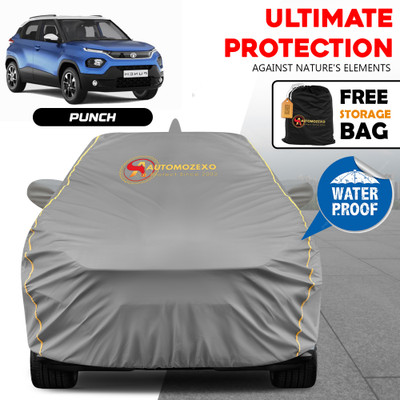 AUTOMOZEXO Car Cover For Tata Punch (With Mirror Pockets)(Grey)