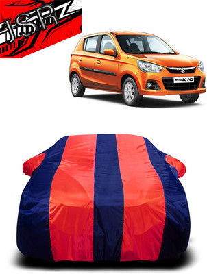 J S R Car Cover For Maruti Suzuki Alto K10 (With Mirror Pockets)(Red, Blue)