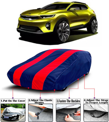 RWT Car Cover For Kia QYI (With Mirror Pockets)(Red, Blue)