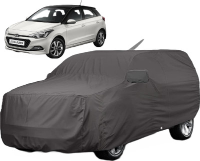 Auto Hub Car Cover For Hyundai Elite i20 (With Mirror Pockets)(Grey)
