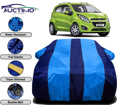 AUCTIMO Car Cover For Chevrolet Beat (With Mirror Pockets)(Multicolor)