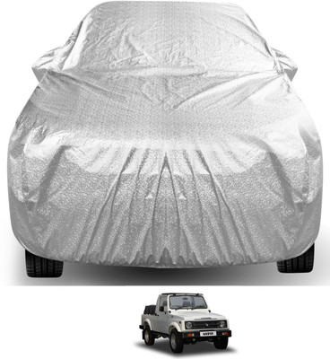 Auto Hub Car Cover For Maruti Suzuki Gypsy (With Mirror Pockets)(Silver)