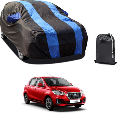 CODOKI Car Cover For Nissan Go (With Mirror Pockets)(Blue)