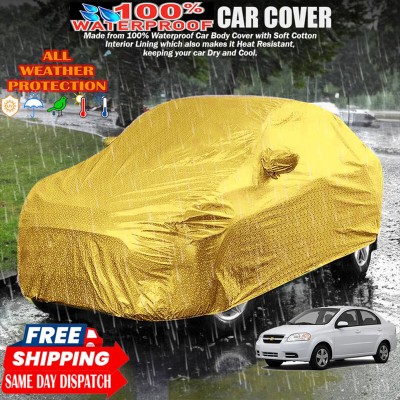 Tamanchi Autocare Car Cover For Chevrolet Aveo(Gold)