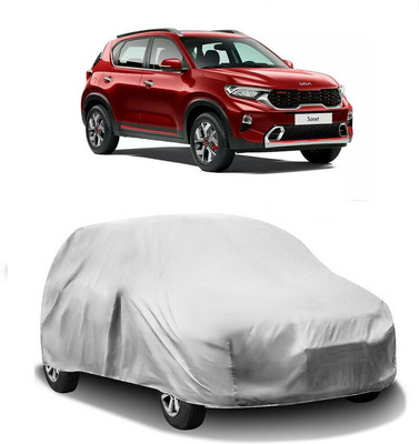 HMS Car Cover For Kia Sonet (Without Mirror Pockets)(Silver)