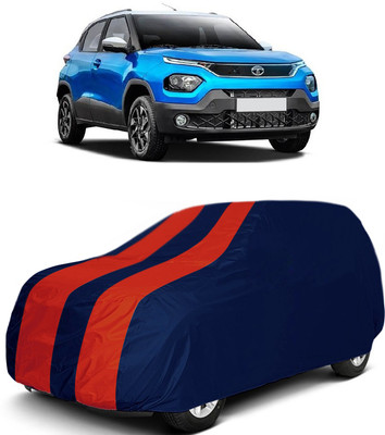 MoTRoX Car Cover For Tata Punch (Without Mirror Pockets)(Red, Blue)